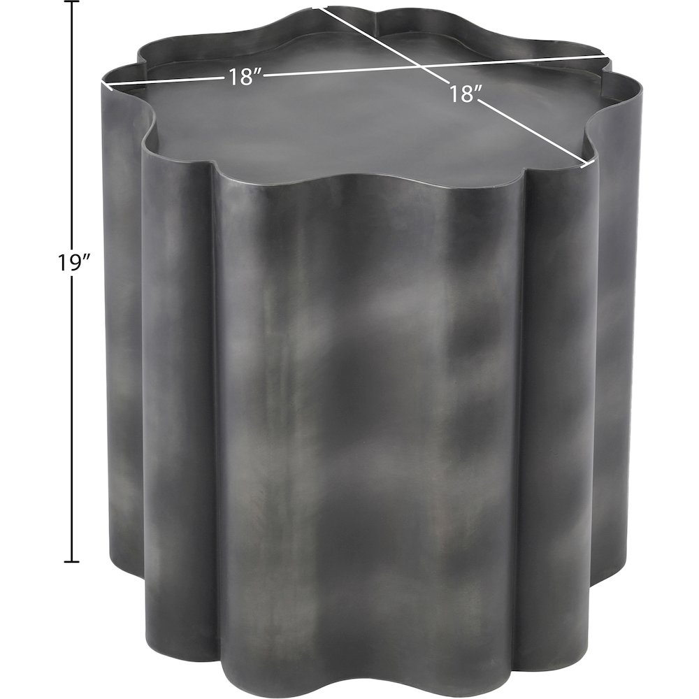 Eloise Black Iron End Table. Picture 4