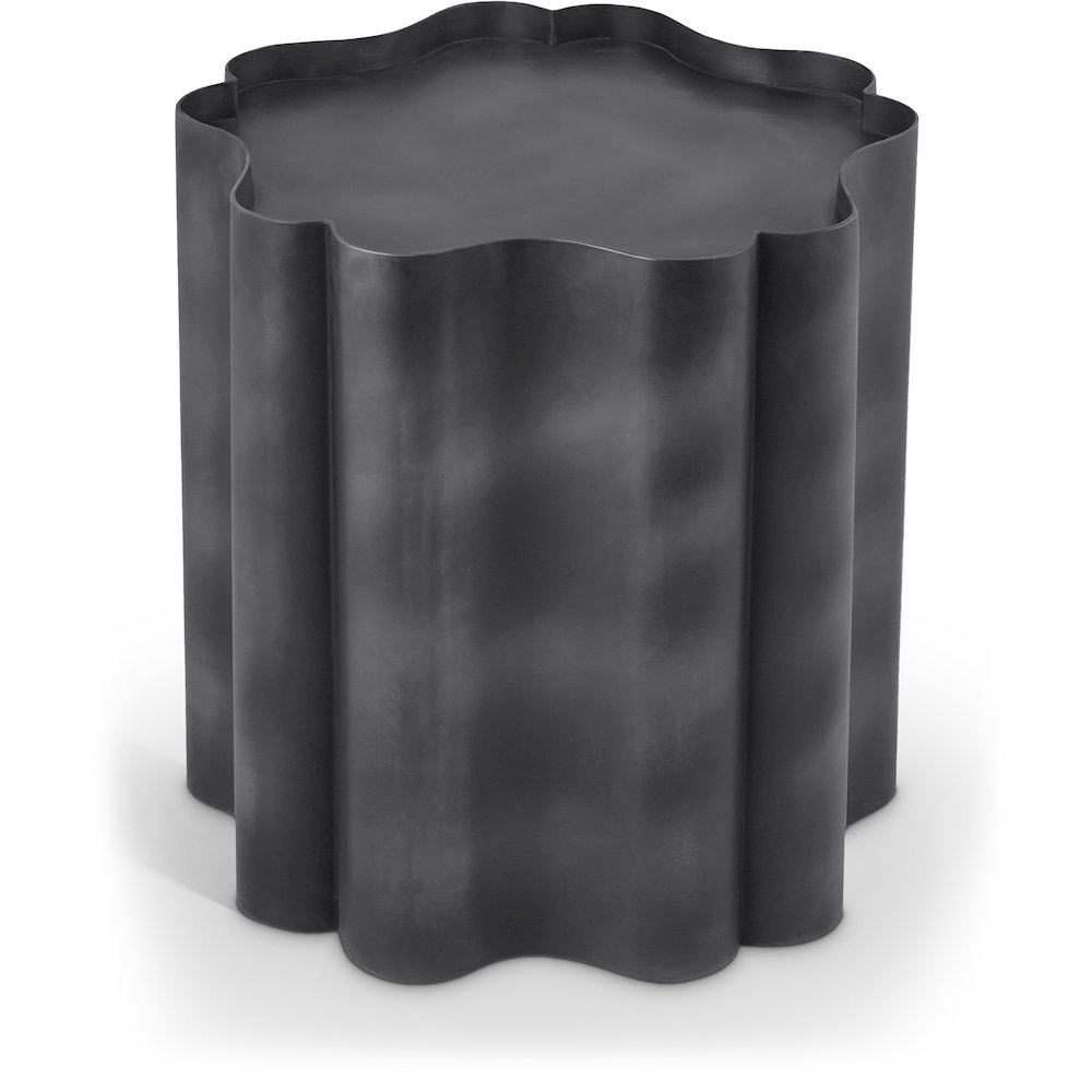 Eloise Black Iron End Table. Picture 1