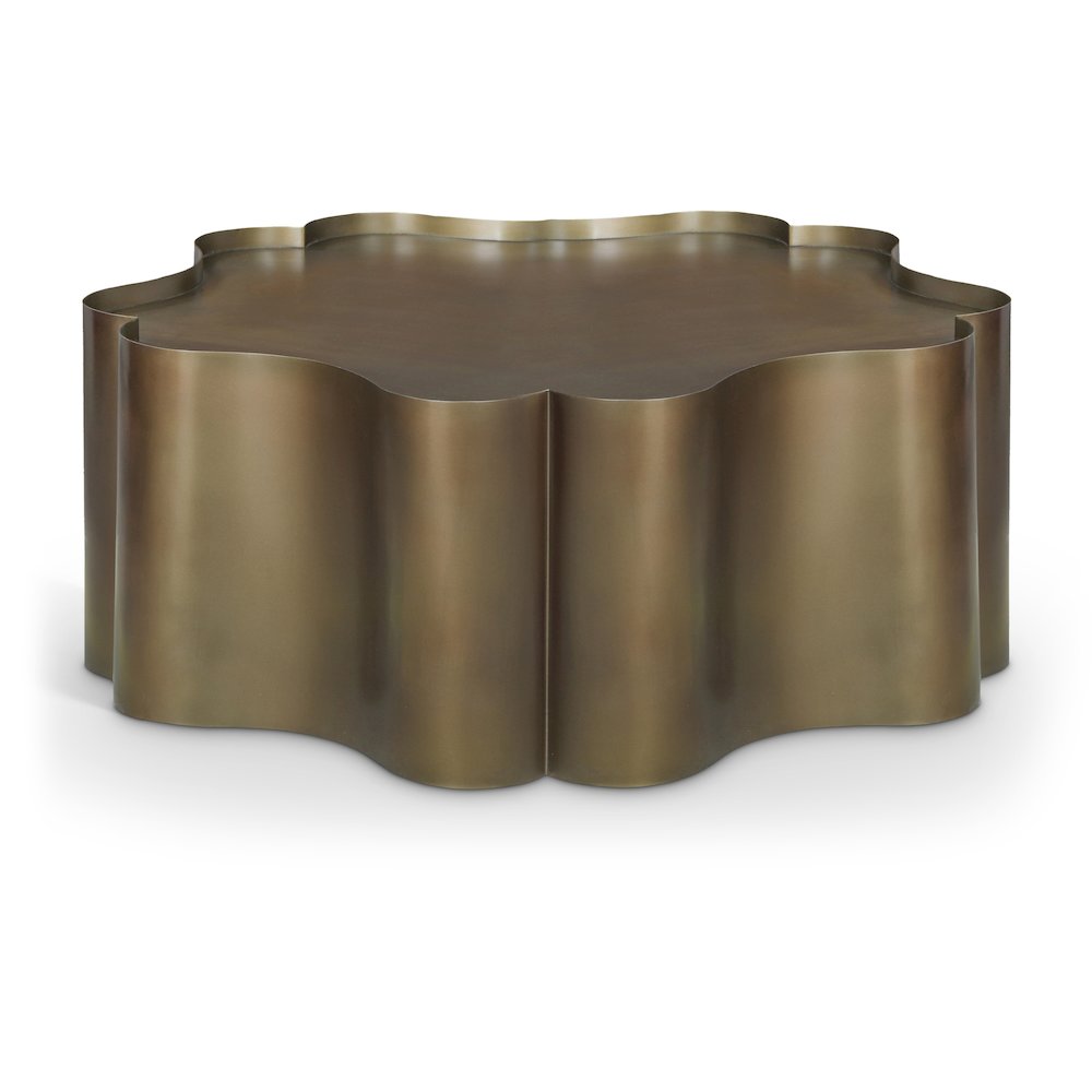 Eloise Brass Iron Coffee Table. Picture 1
