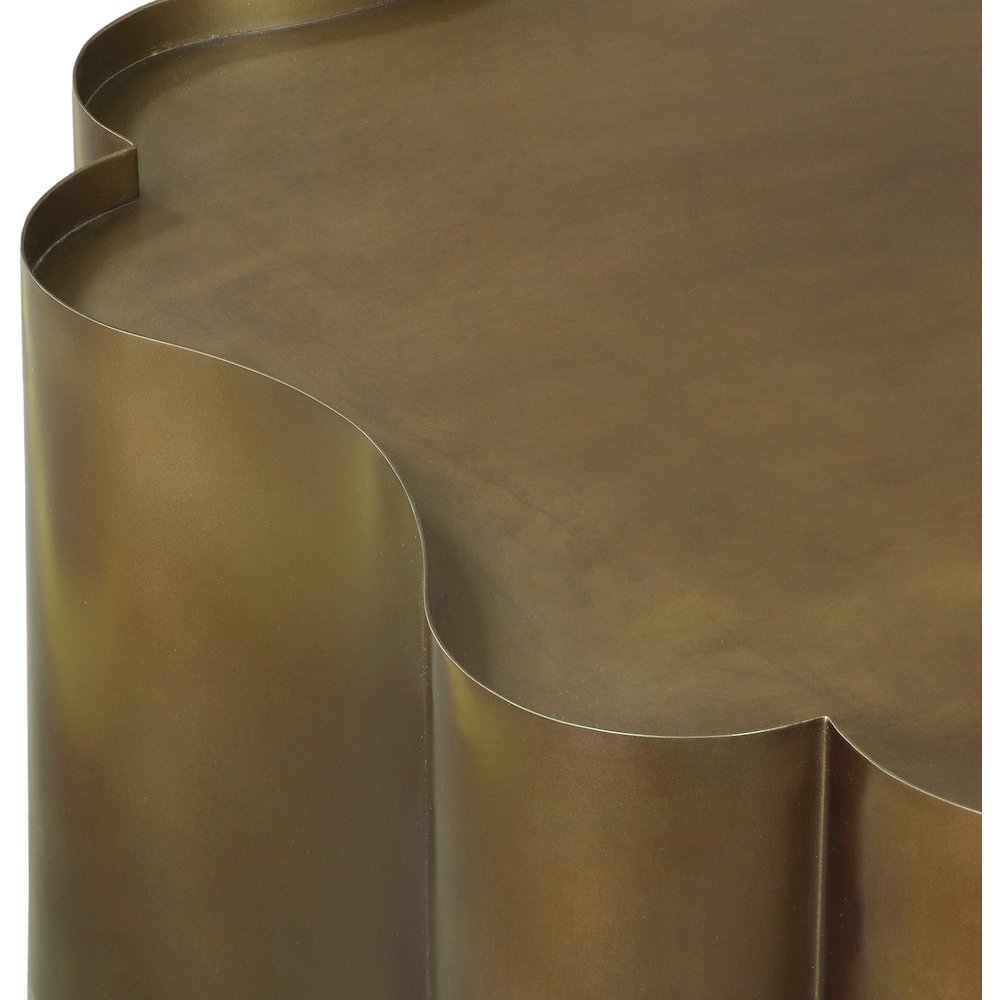 Eloise Brass Iron Coffee Table. Picture 3