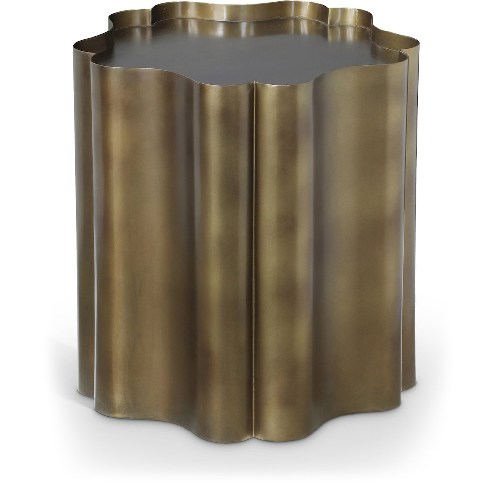 Eloise Brass Iron End Table. Picture 1