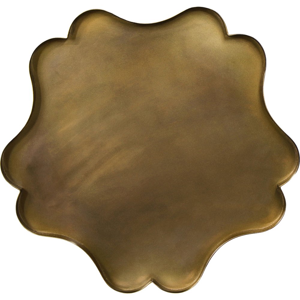 Eloise Brass Iron End Table. Picture 7