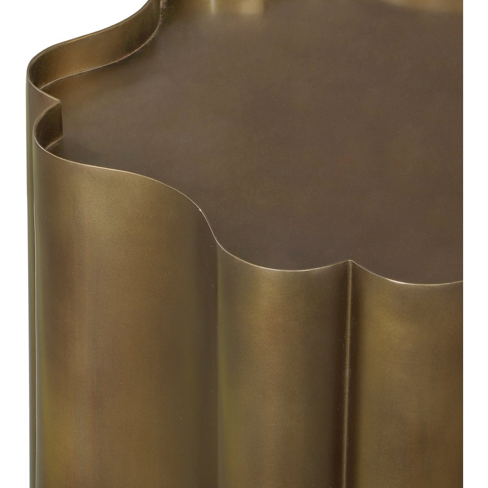 Eloise Brass Iron End Table. Picture 3