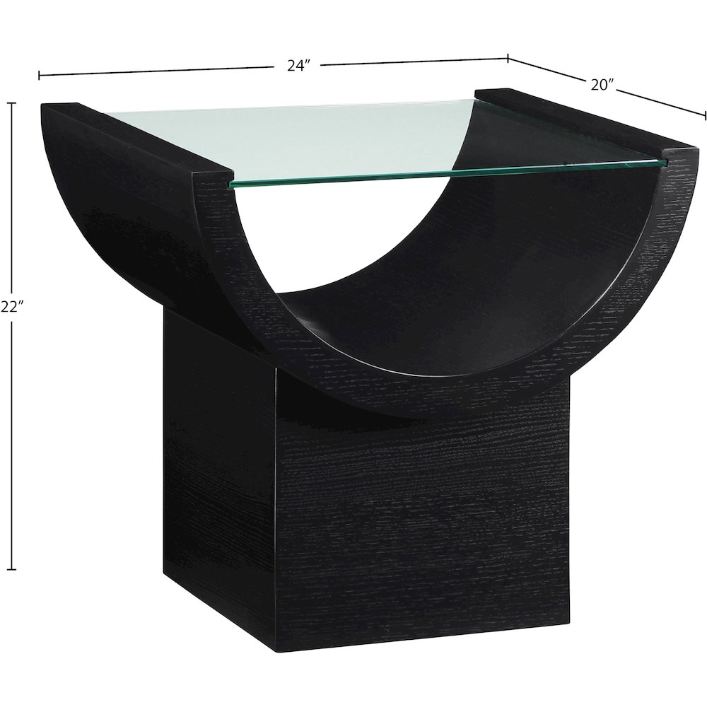 Beverwil Black End Table. Picture 5