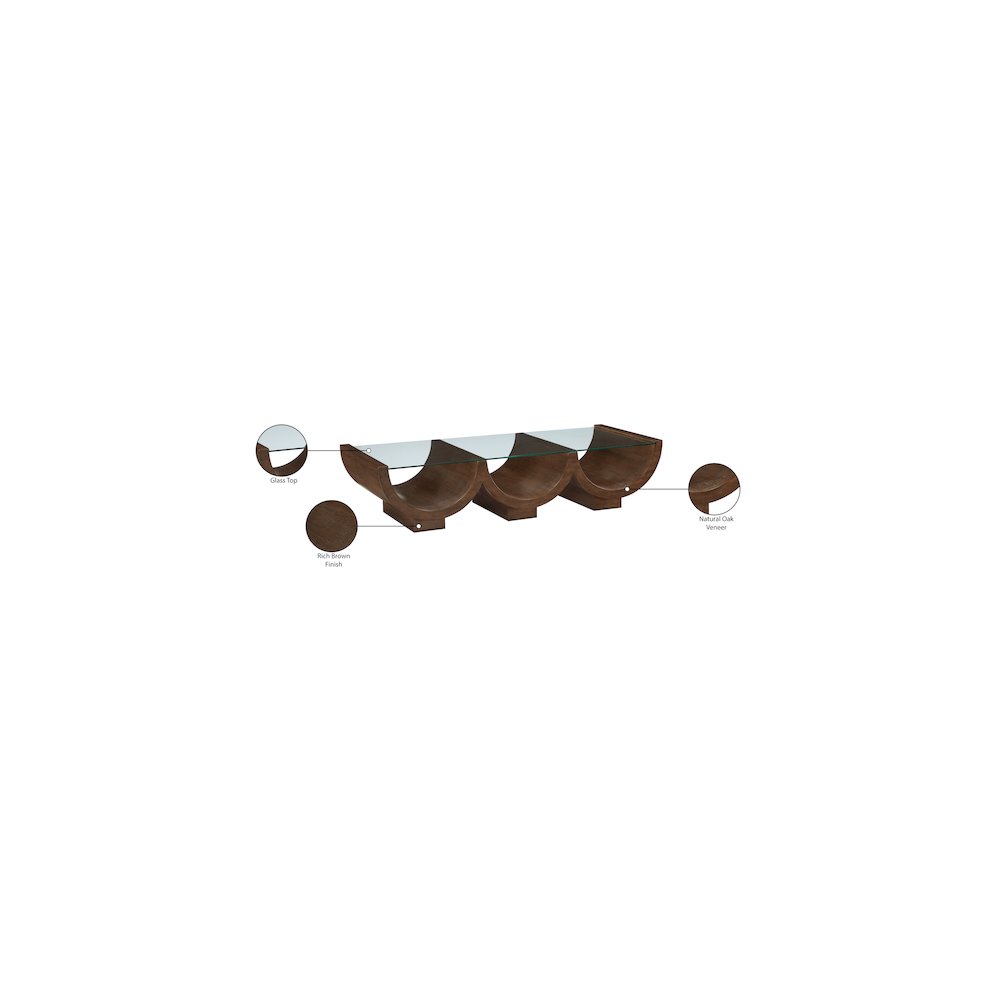 Beverwil Brown Coffee Table. Picture 6