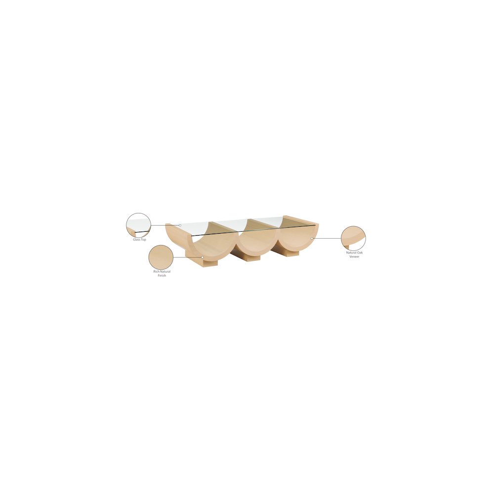 Beverwil Natural Oak Coffee Table. Picture 6