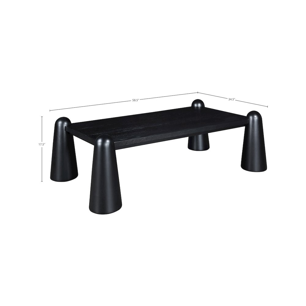Wyndham Black Coffee Table. Picture 5