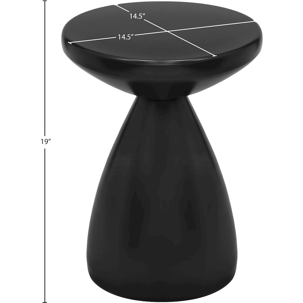 Anika Black Iron End Table. Picture 5