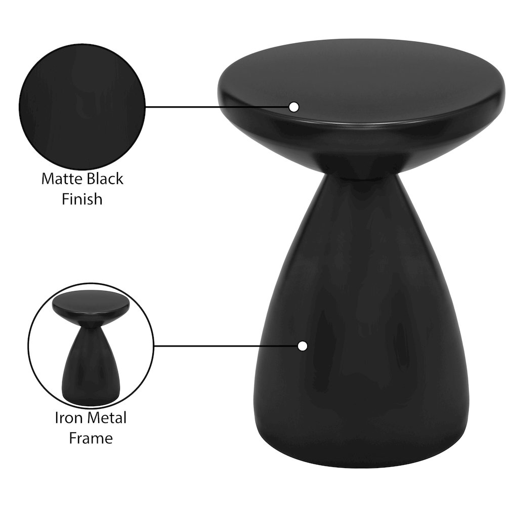 Anika Black Iron End Table. Picture 6