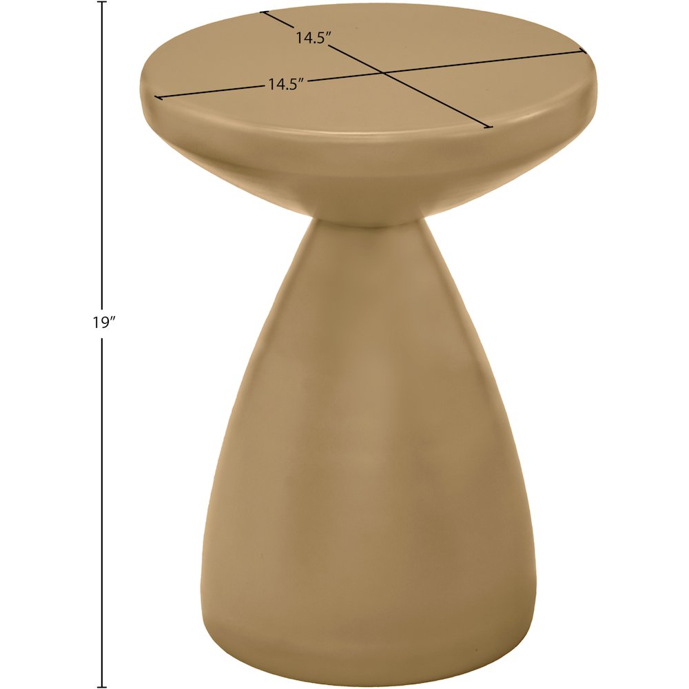 Anika Brown Iron End Table. Picture 5