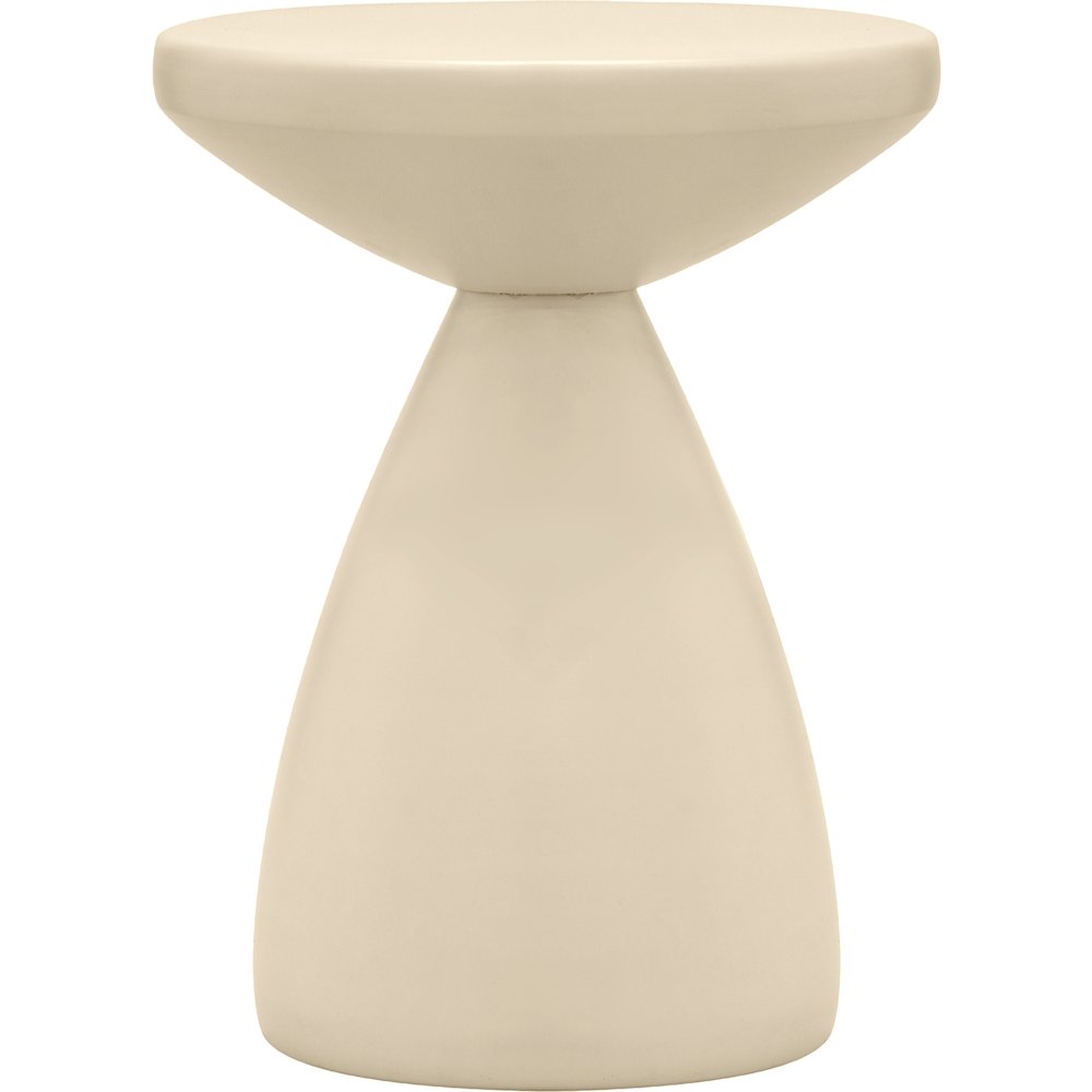 Anika Cream Iron End Table. Picture 2