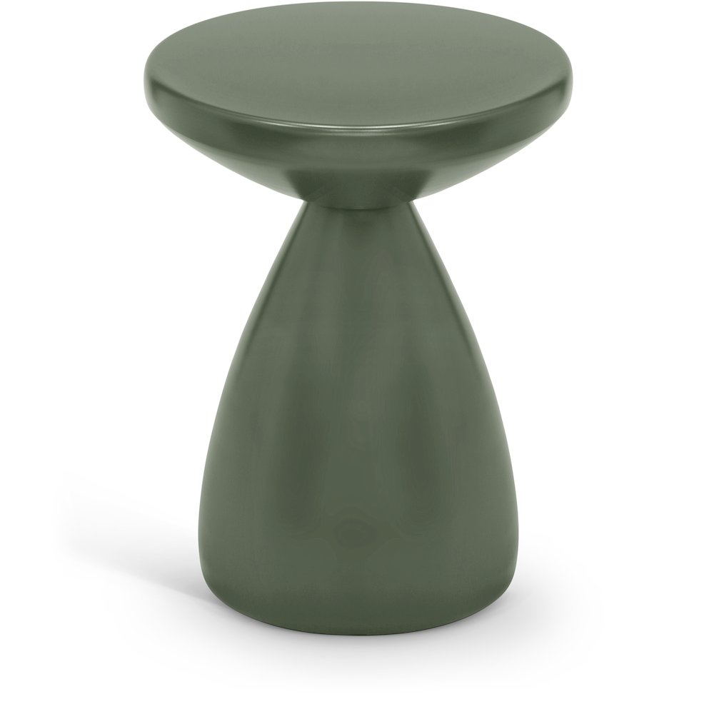 Anika Green Iron End Table. Picture 1