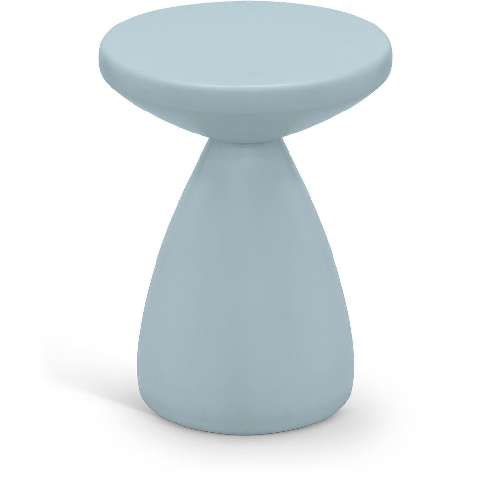 Anika Light Blue Iron End Table. Picture 1