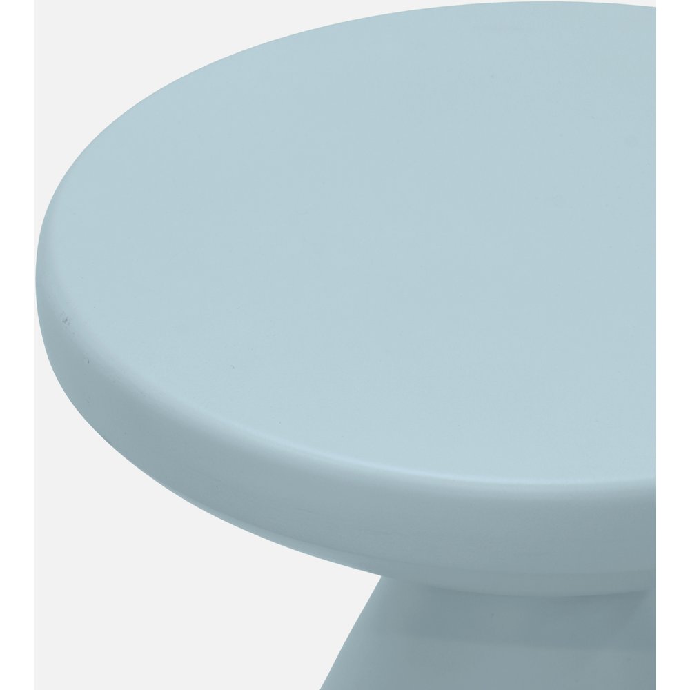 Anika Light Blue Iron End Table. Picture 3