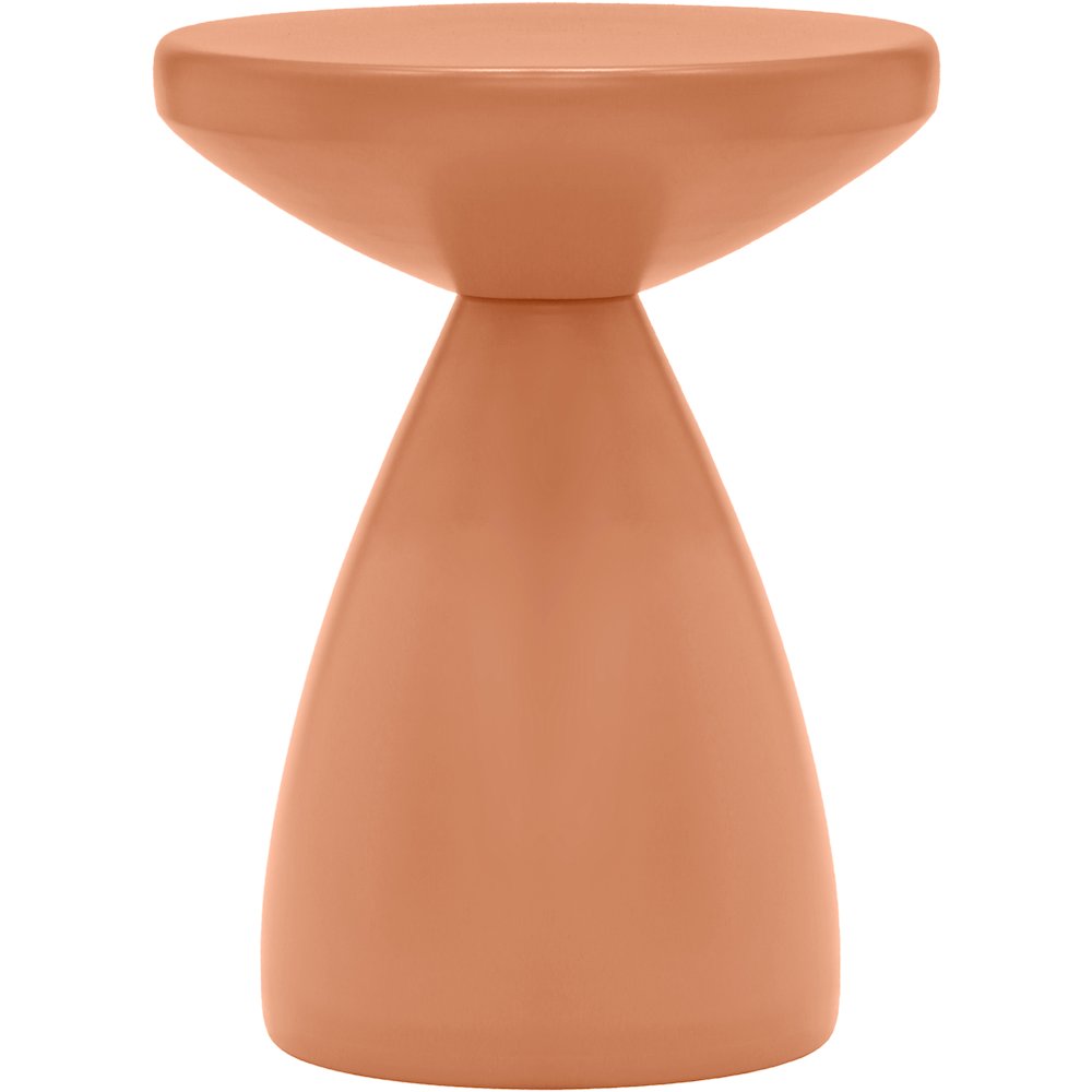 Anika Salmon Iron End Table. Picture 2