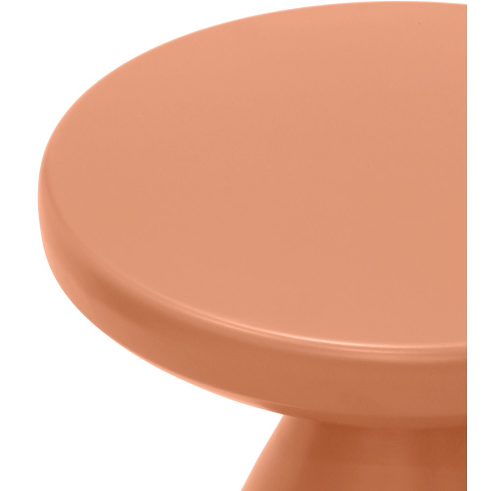 Anika Salmon Iron End Table. Picture 3