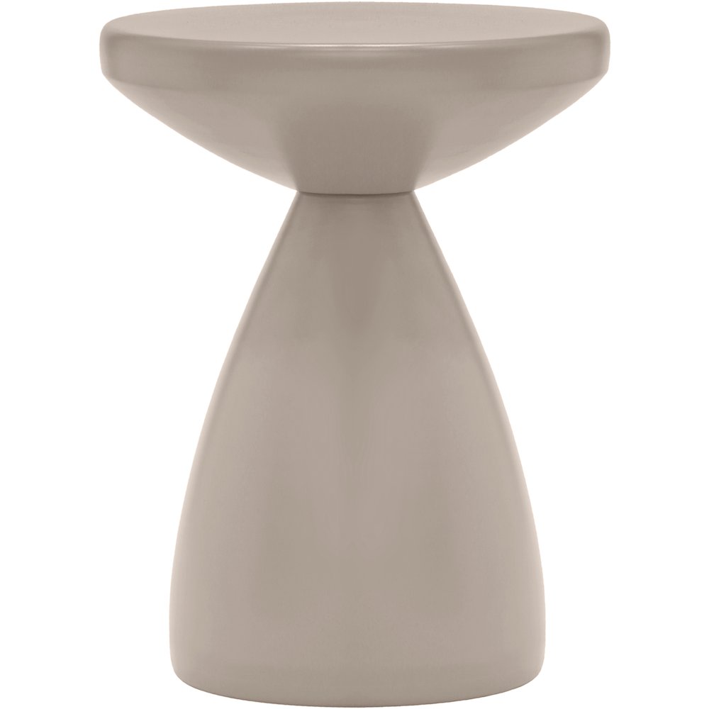 Anika Taupe Iron End Table. Picture 2