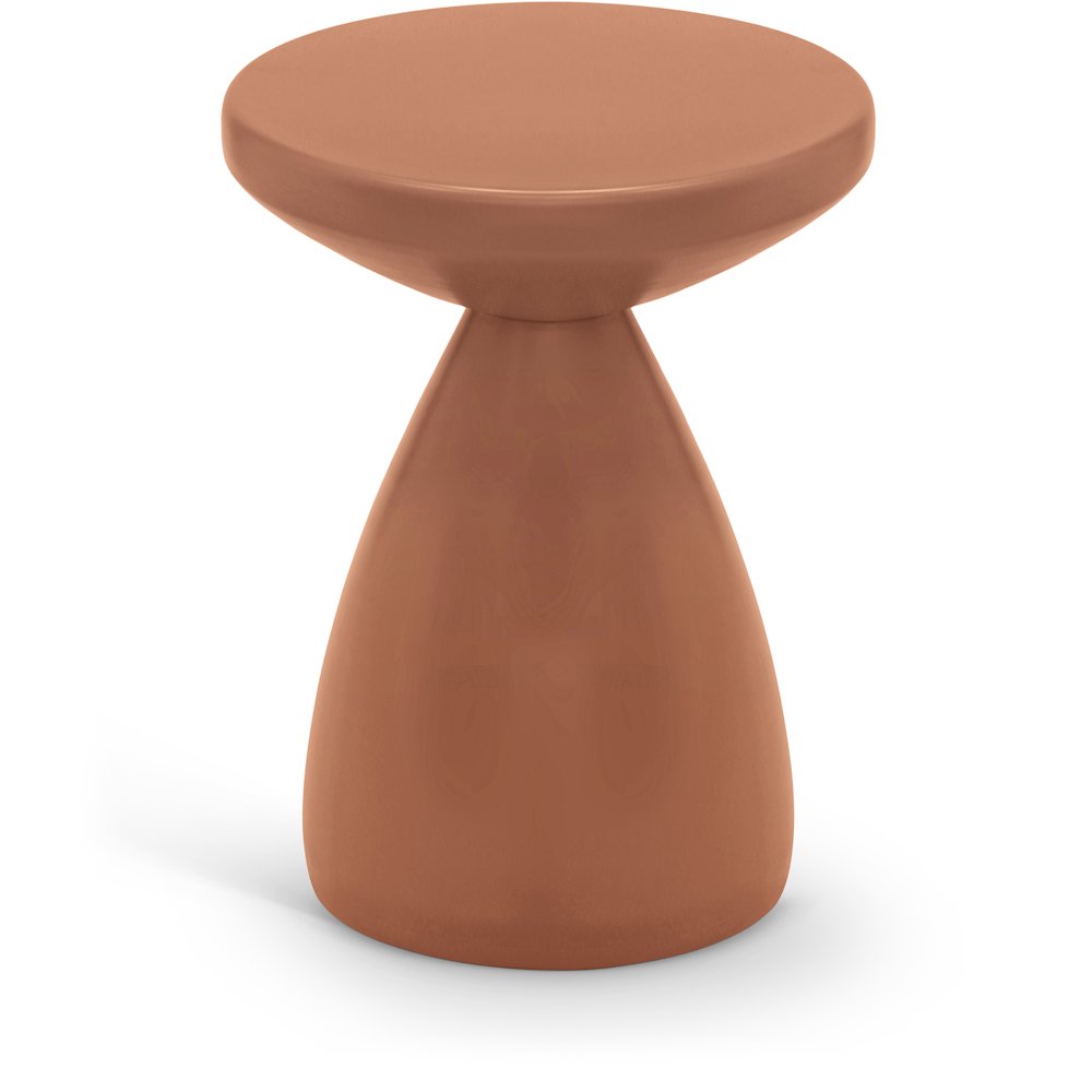 Anika Terracotta Iron End Table. Picture 1