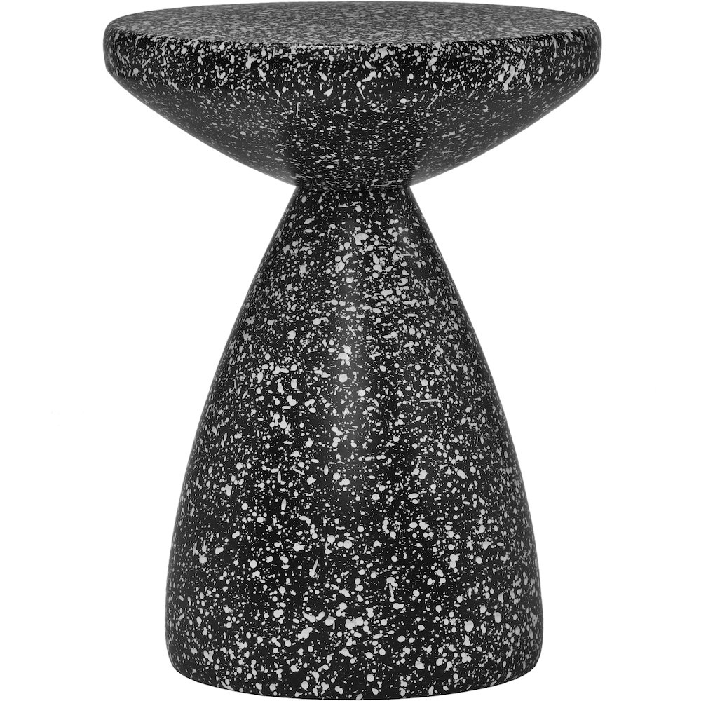 Anika Black Iron Terrazzo End Table. Picture 2