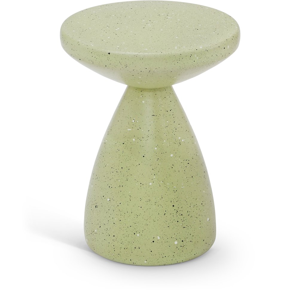 Anika Green Iron Terrazzo End Table. Picture 1