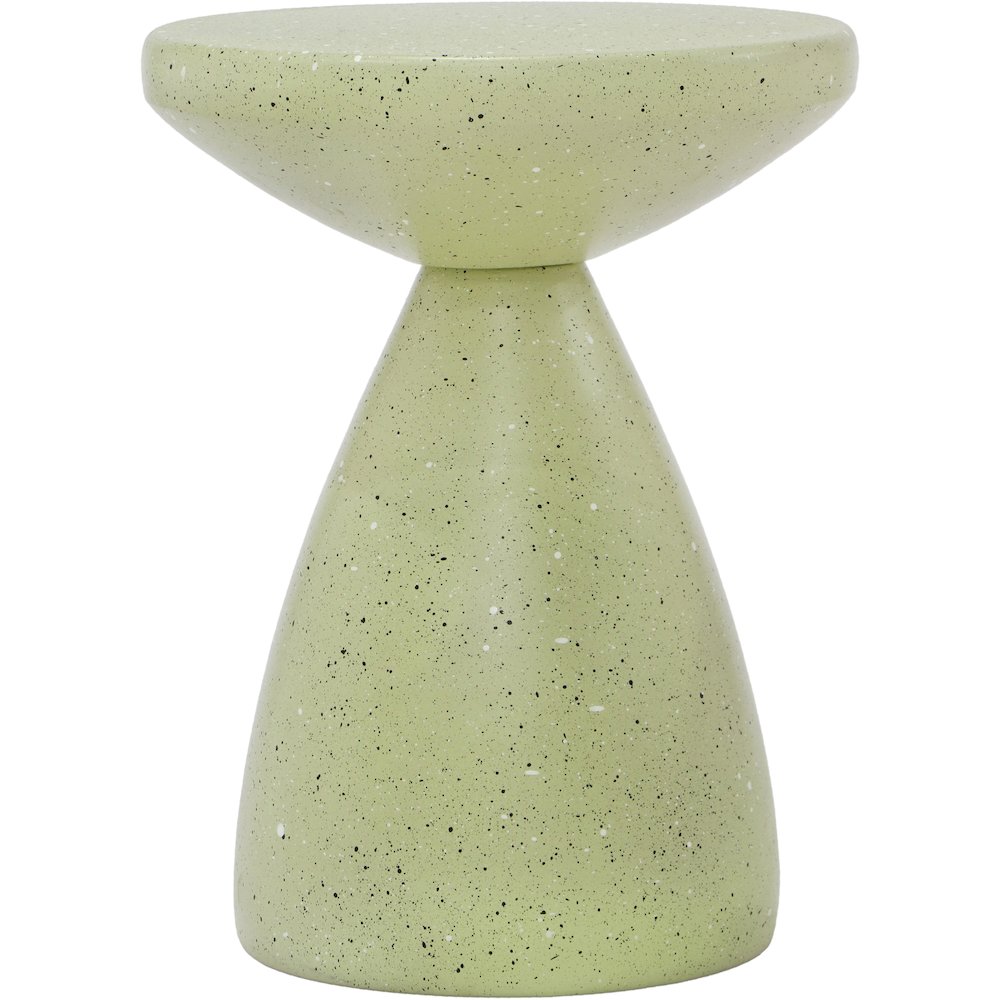 Anika Green Iron Terrazzo End Table. Picture 2