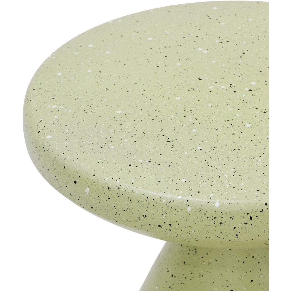 Anika Green Iron Terrazzo End Table. Picture 3
