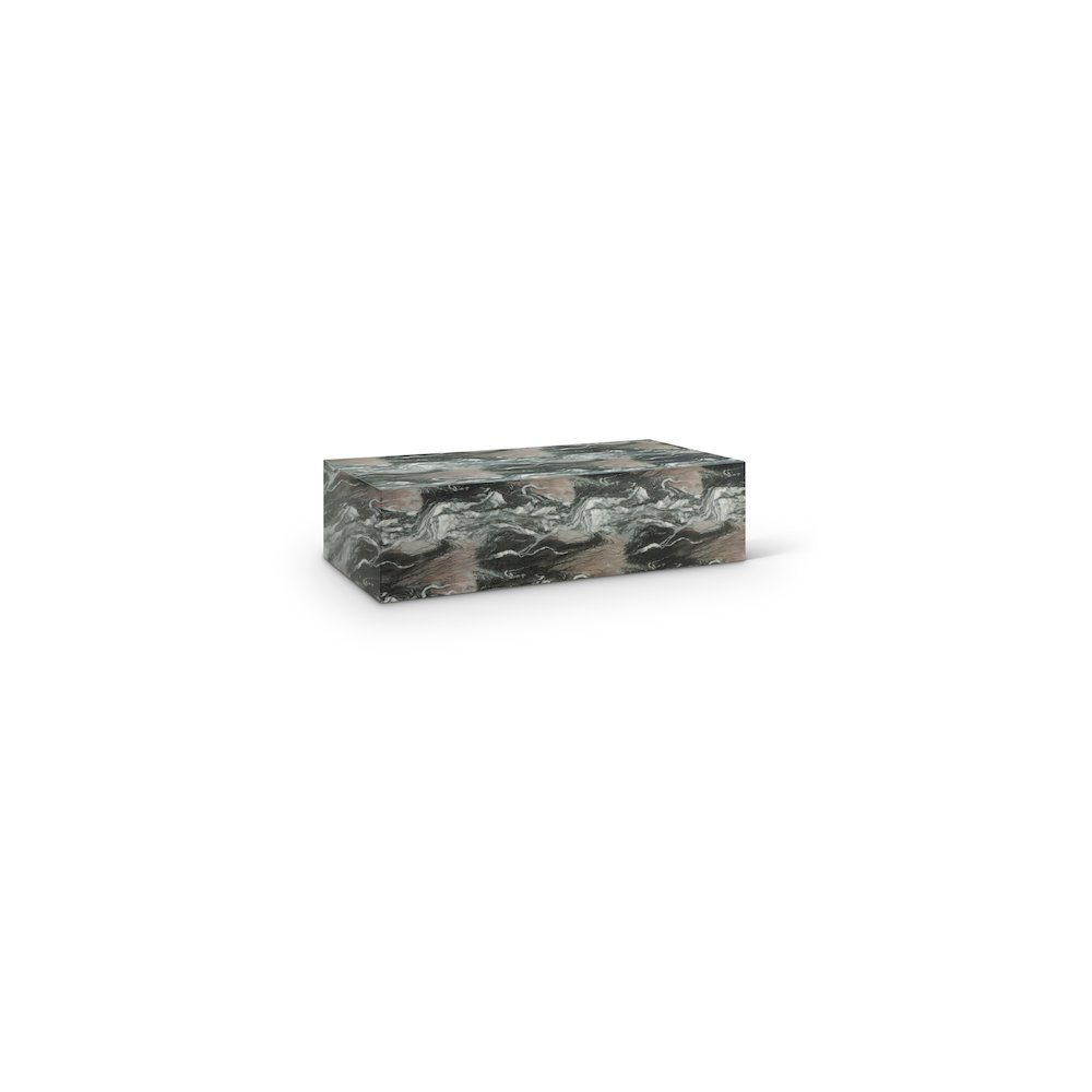 Piazza Green Marble Finish Concrete Coffee Table. Picture 1