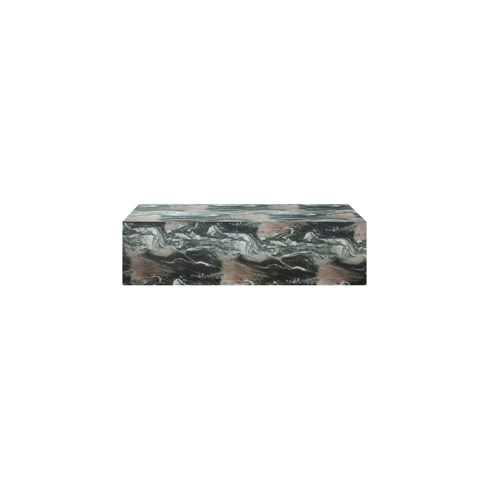 Piazza Green Marble Finish Concrete Coffee Table. Picture 3