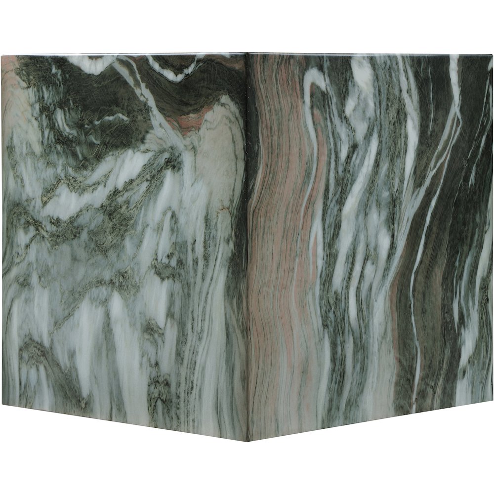 Piazza Green Marble Finish Concrete End Table. Picture 4