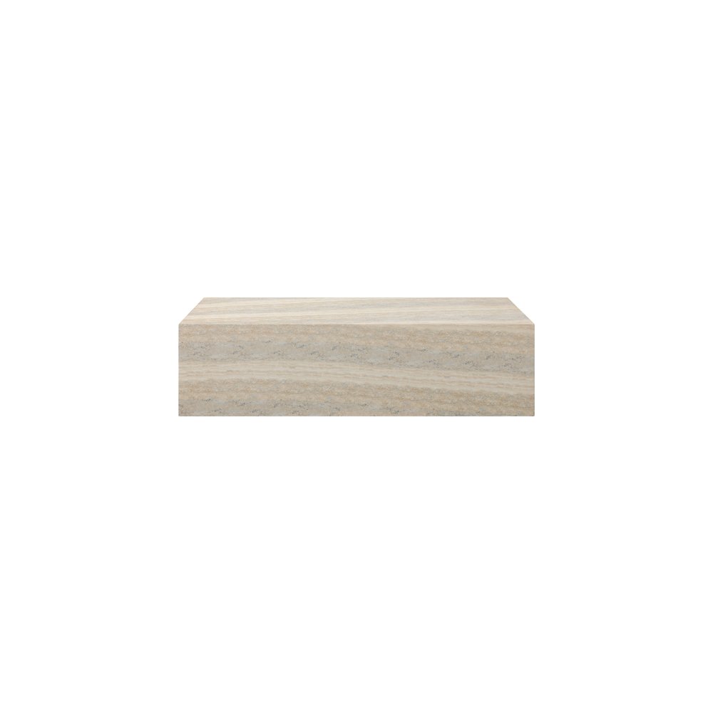 Piazza Travertine Travertine Finish Concrete Coffee Table. Picture 3