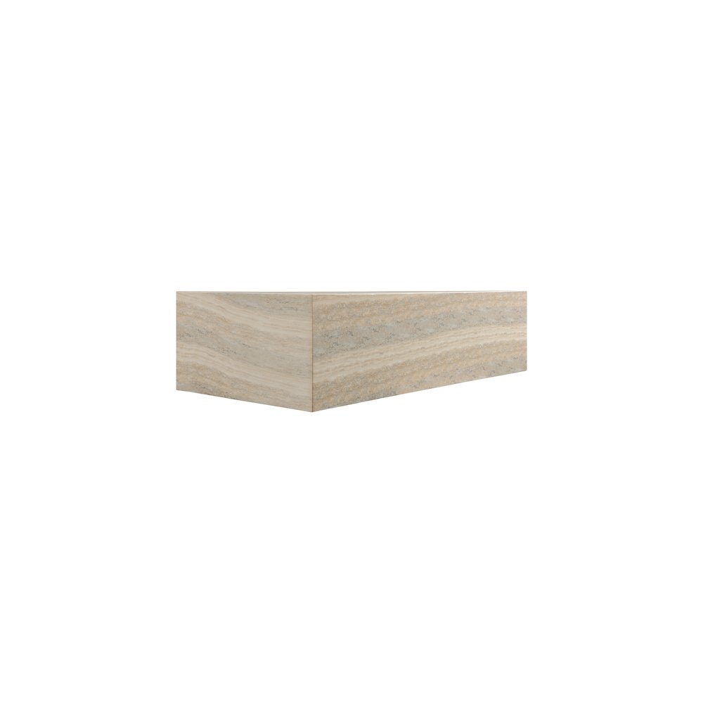 Piazza Travertine Travertine Finish Concrete Coffee Table. Picture 4