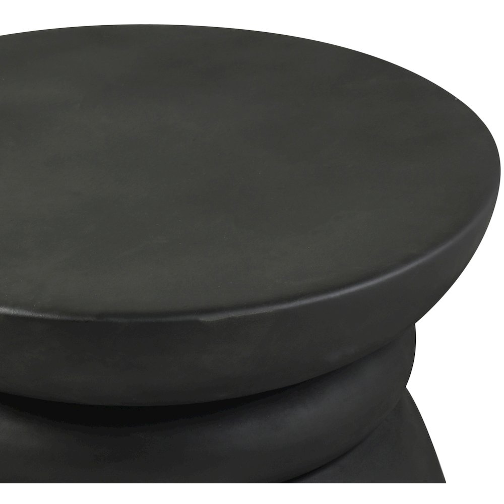 Collins Black Aluminum Coffee Table. Picture 6