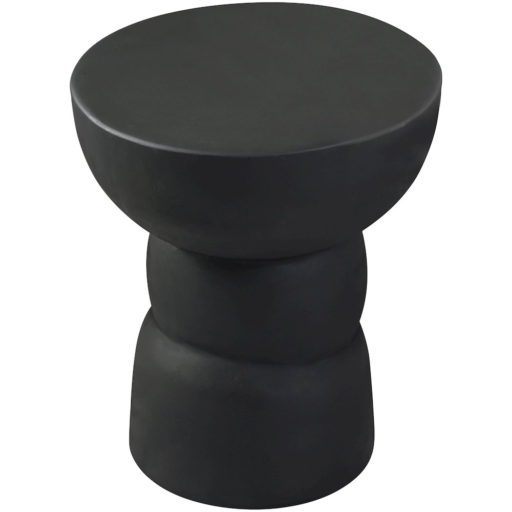 Collins Black Aluminum End Table. Picture 2