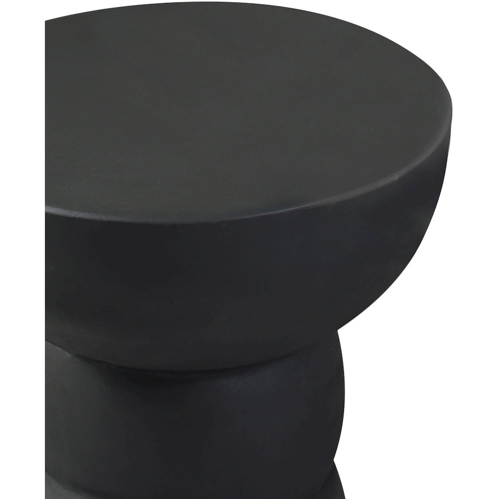 Collins Black Aluminum End Table. Picture 6