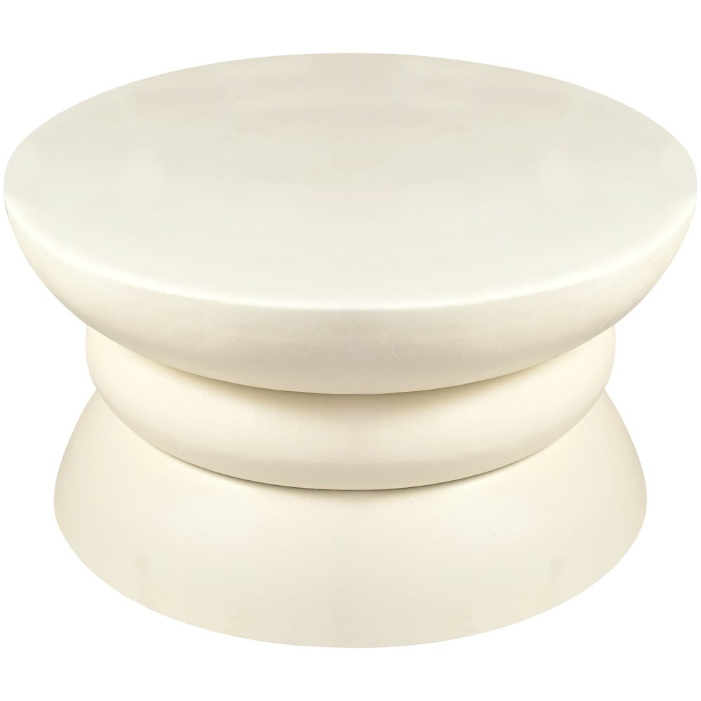 Collins Cream Aluminum Coffee Table. Picture 2