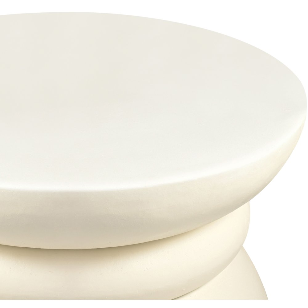 Collins Cream Aluminum Coffee Table. Picture 6
