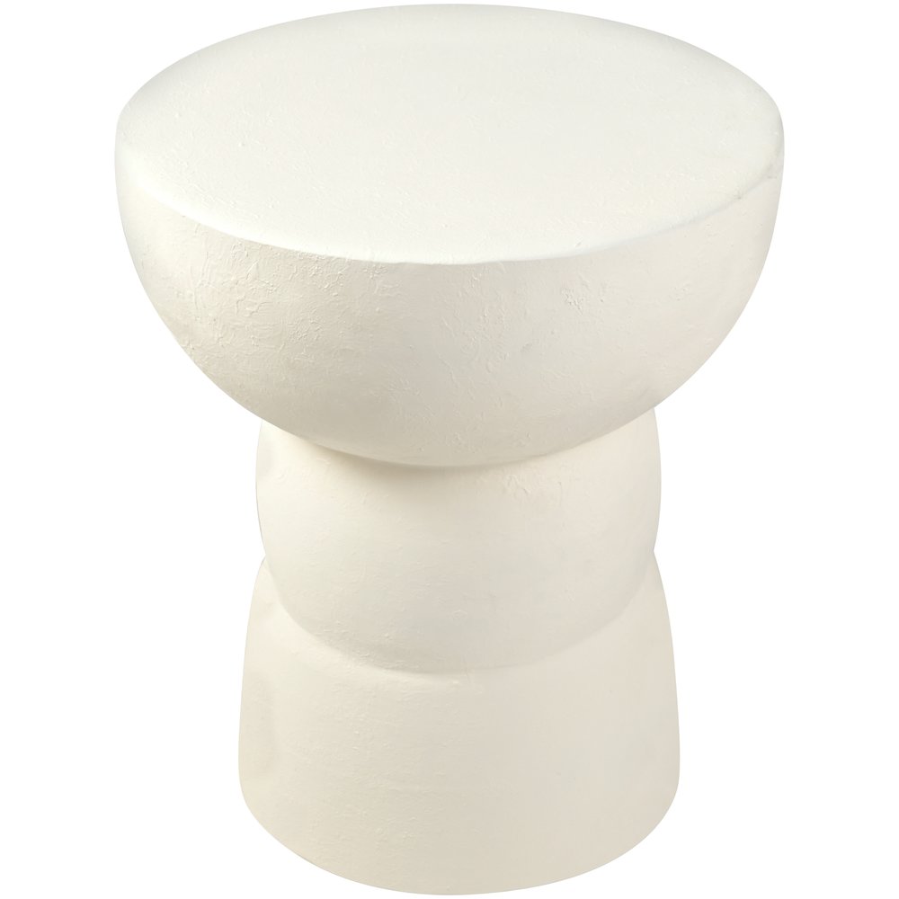 Collins Cream Aluminum End Table. Picture 2