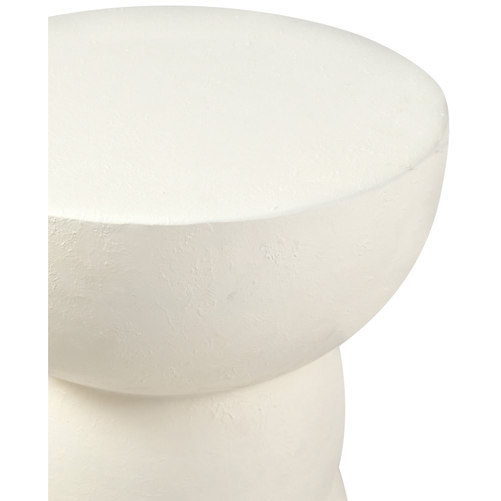 Collins Cream Aluminum End Table. Picture 6