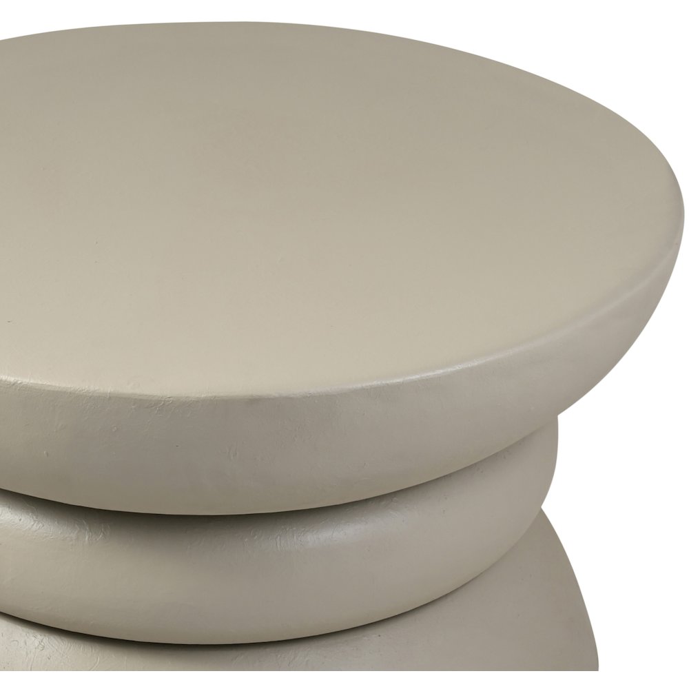 Collins Taupe Aluminum Coffee Table. Picture 6