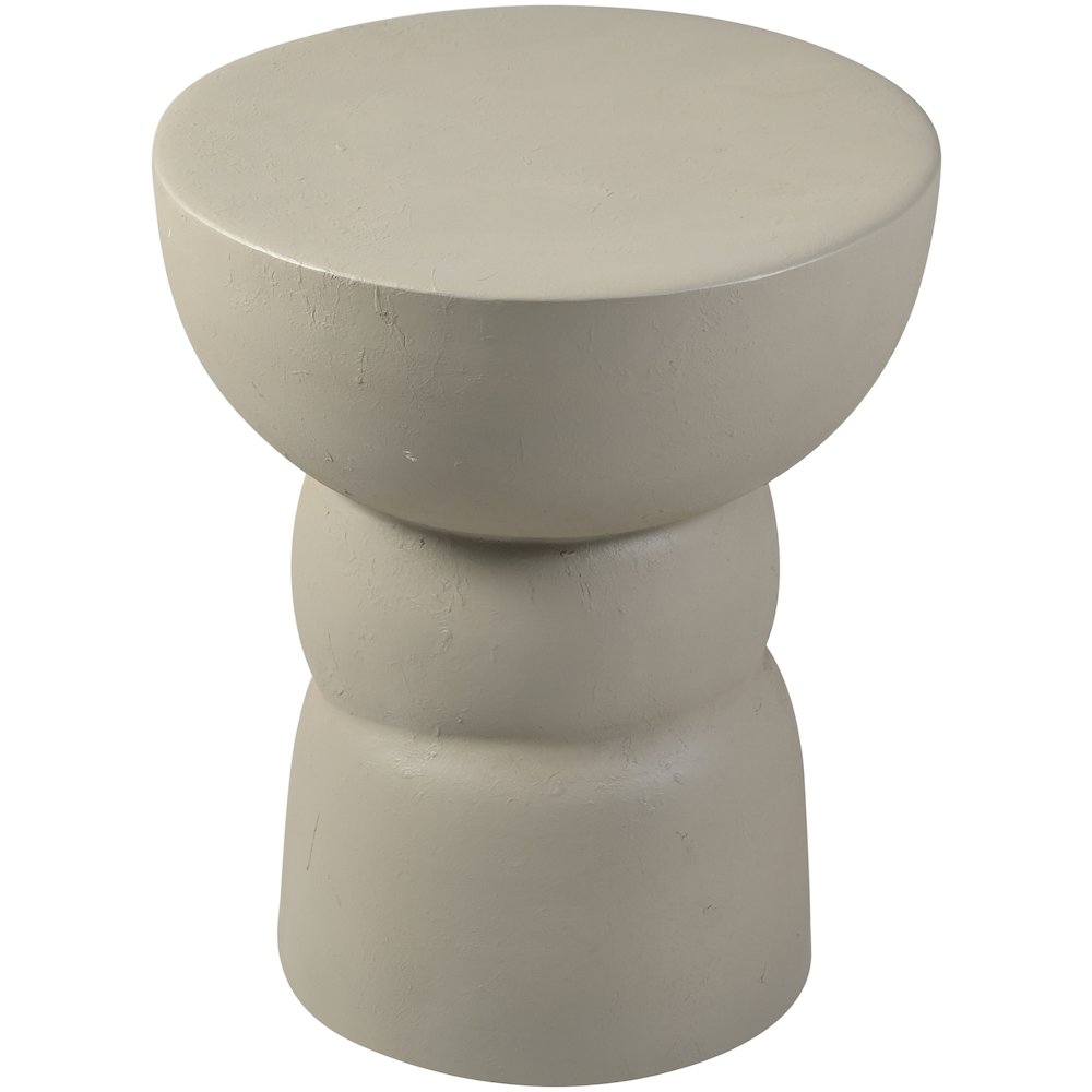 Collins Taupe Aluminum End Table. Picture 2