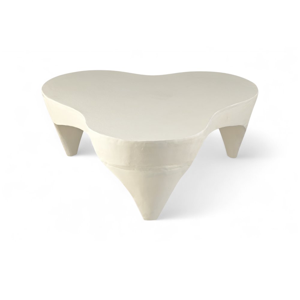 Bourges Cream Aluminum Coffee Table, Cream. Picture 1