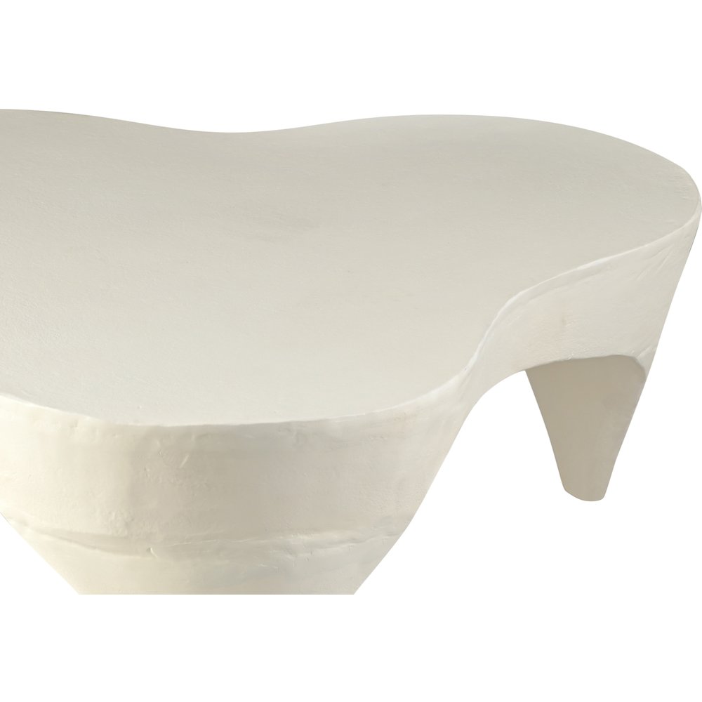 Bourges Cream Aluminum Coffee Table, Cream. Picture 6