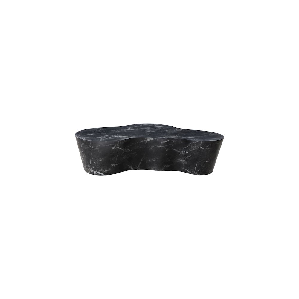 Monza Black Marble Finish Concrete Coffee Table. Picture 1