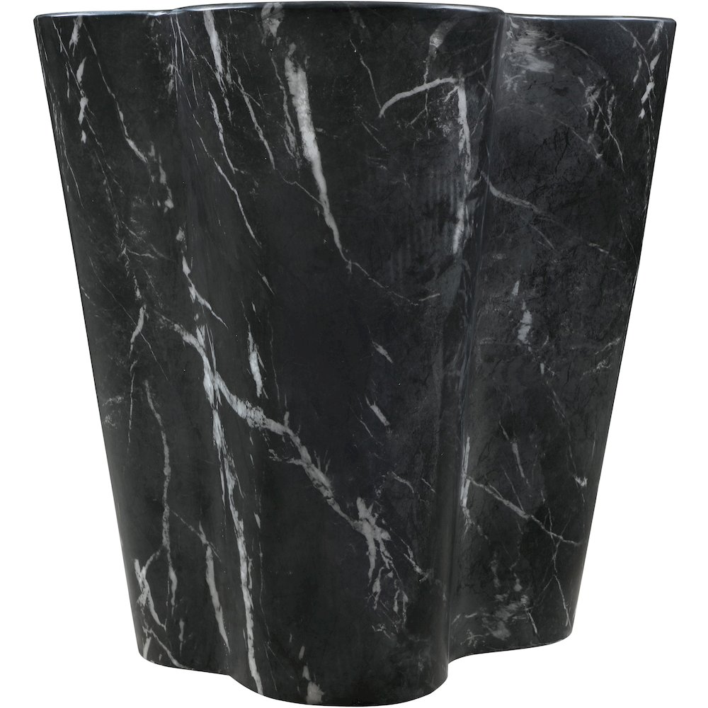Monza Black Marble Finish Concrete End Table. Picture 3