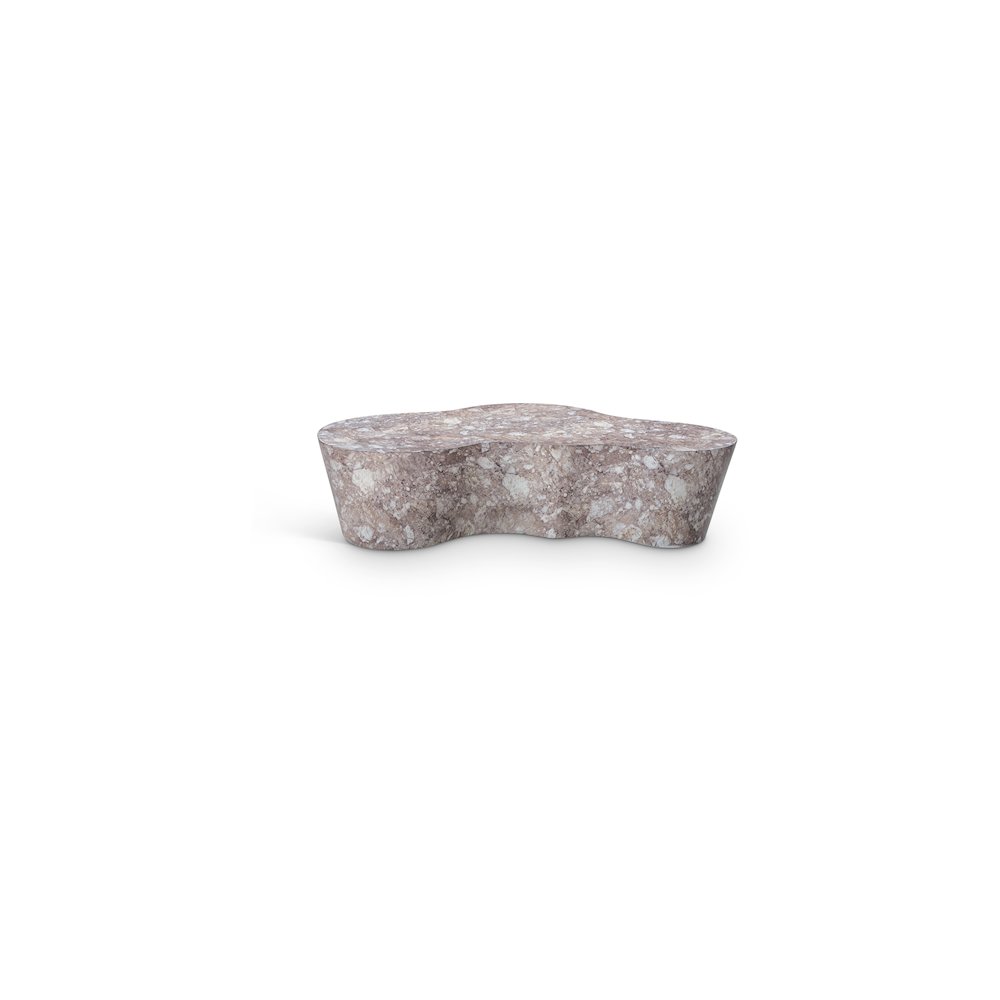 Monza Brown Marble Finish Concrete Coffee Table. Picture 1