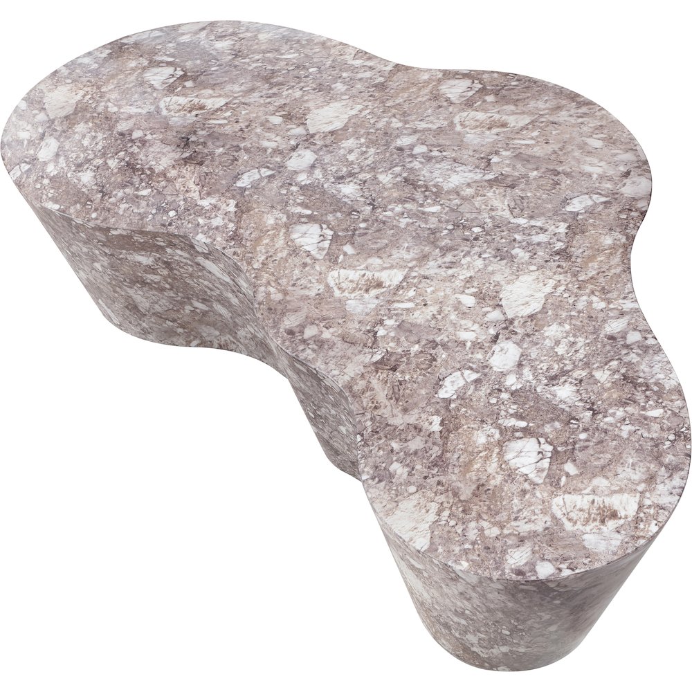 Monza Brown Marble Finish Concrete Coffee Table. Picture 5