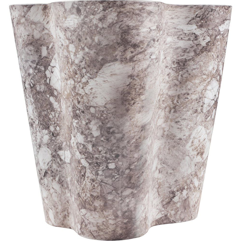 Monza Brown Marble Finish Concrete End Table. Picture 3