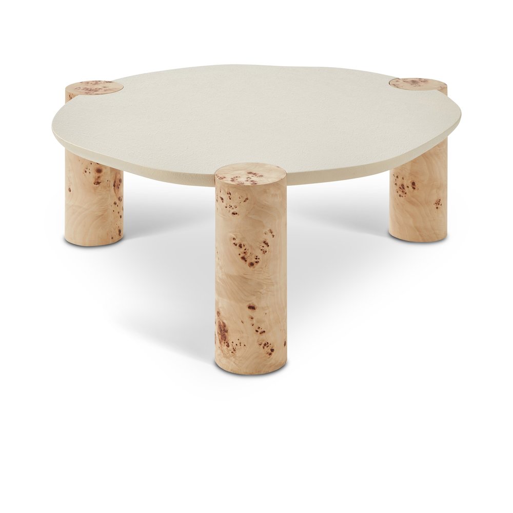 Thor Natural Burl Wood Coffee Table. Picture 1