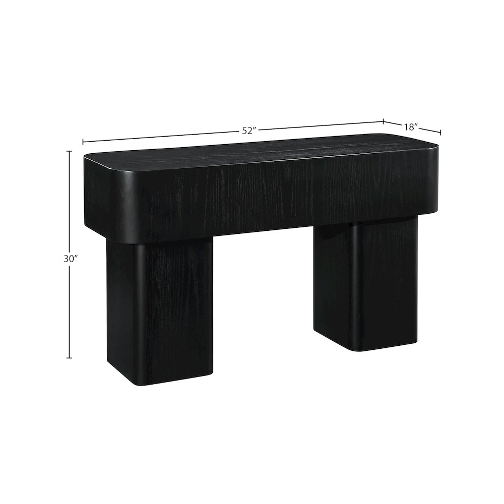 Oakmont Black Console Table. Picture 6