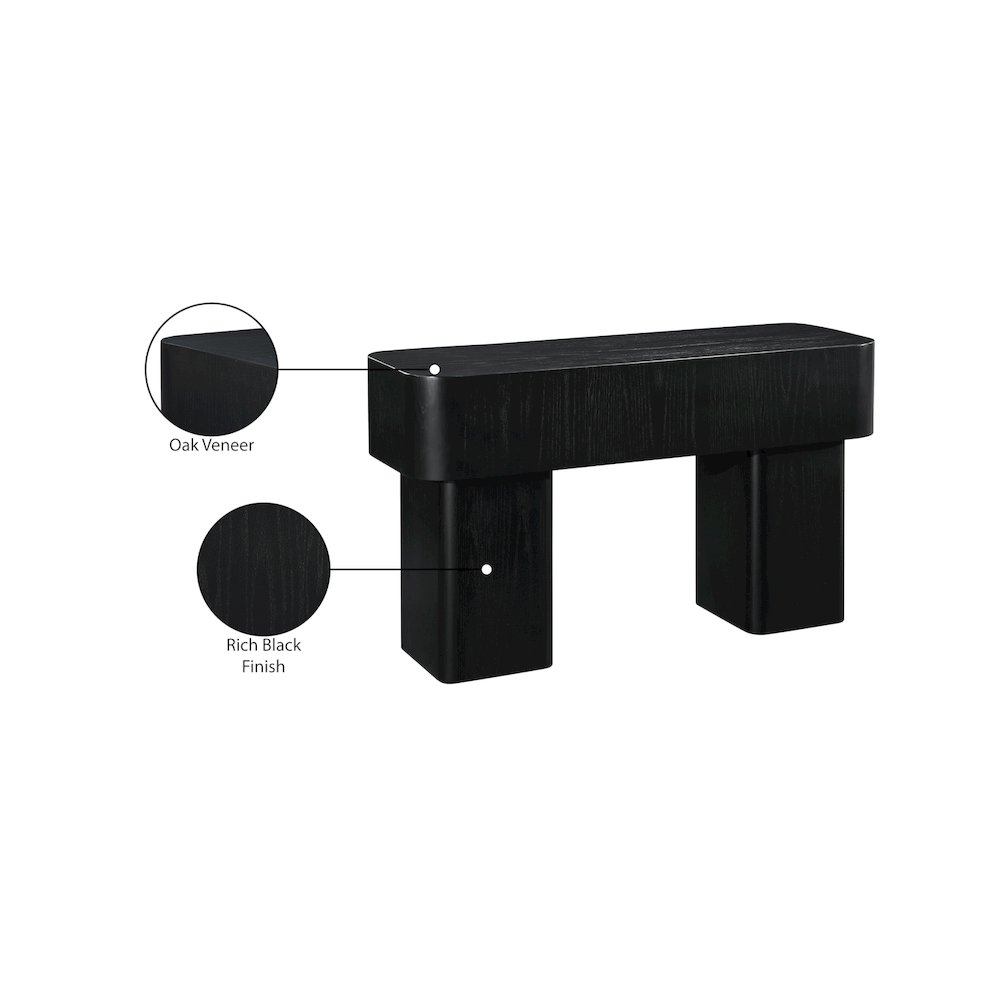 Oakmont Black Console Table. Picture 7